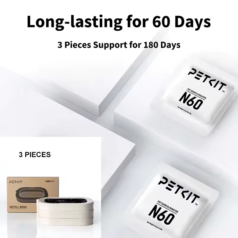 Petkit Petkit Pet Mùi Eliminator N60 Độc quyền cho Hộp đựng rác mèo tự làm sạch PUROBOT, Kiểm soát m