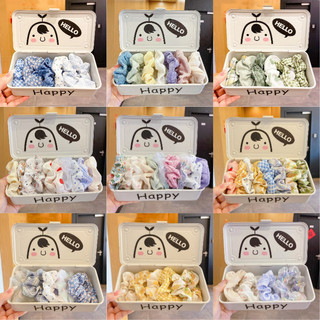【Scrunchie】Set 10 Dây Buộc Tóc / Cột Tóc Scrunchies To Phồng Đẹp Thời Trang Hàn Quốc Phụ Kiện Tóc