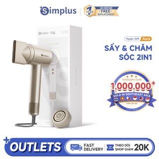  Simplus Máy Sấy Tóc Hyper-SIM Aura 10 Chế Độ Sấy Tốc Độ Gió 70m s Động Cơ Không Chổi Than Tốc Độ Cao 110.000RPM 200 Triệu Ion Âm Độ Ồn Thấp 59dB Trọng Lượng 295g Chế Độ Điều Khiển Nhiệt Độ NTC Chức Năng Tự Làm Sạch CFJH011 