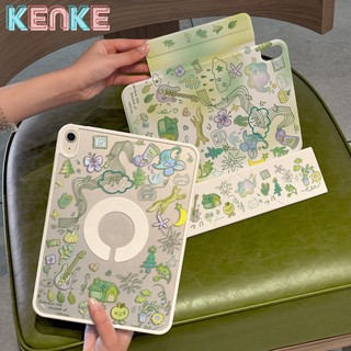  Ốp lưng iPad KENKE Mẫu truyện tranh đáng yêu Ốp có từ tính tách rời gấp kiểu Y - Phù hợp với iPad M4 Pro 11 inch 2024 Air 13 inch mini 6 7,ốp ipad gen 10 11 A16 gen 7 8 9 pro 12.9 M2 M3 Air 4 5 6 7 ốp lưng máy tính bảng,ipad case xanh 