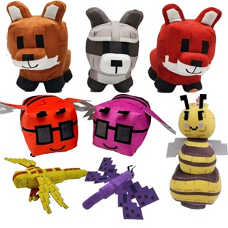  Bộ đồ chơi nhồi bông Roblox Grow A Garden - Động vật nhồi bông gấu trúc & cáo đỏ dễ thương Búp bê sinh vật Woodland & Quà tặng giáo dục cho trẻ em 