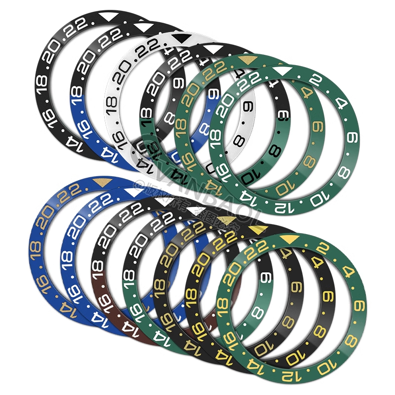 Phụ kiện đồng hồ Thích hợp cho GMT007 Vòng ngoài vách ngăn bằng gốm vát miệng 38 * 30,7mm