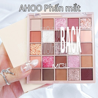 AHOO Phấn mắt Bảng phấn mắt 25 màu quyến rũ với lớp hoàn thiện lấp lánh và mờ để sử dụng hàng ngày