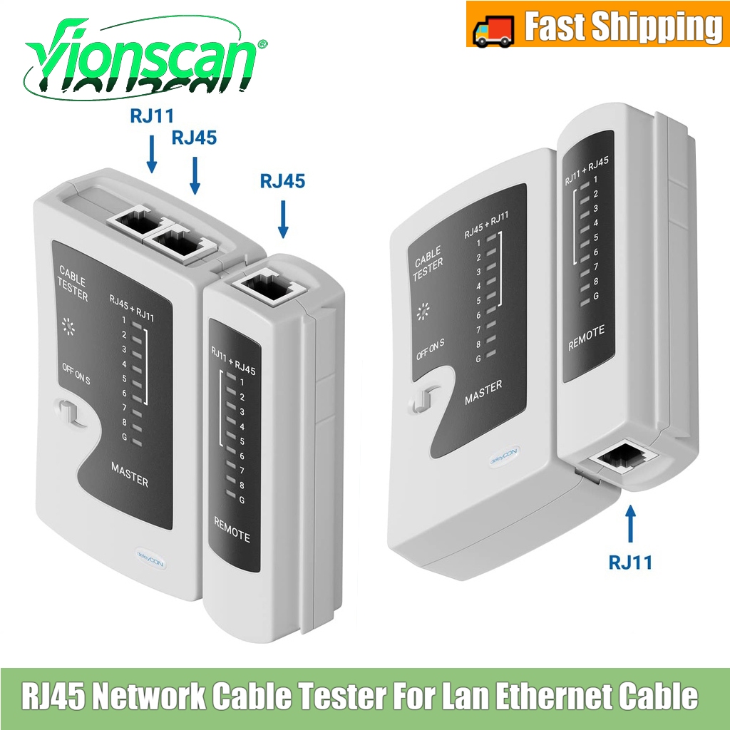 Công cụ kiểm tra cáp mạng Vioncan RJ45 cho cáp Ethernet RJ45