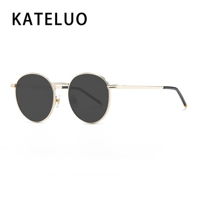Kính râm gọng kim loại tròn cổ điển dành cho nữ, tạo khuôn mặt nhỏ gọn và sang trọng SZ826