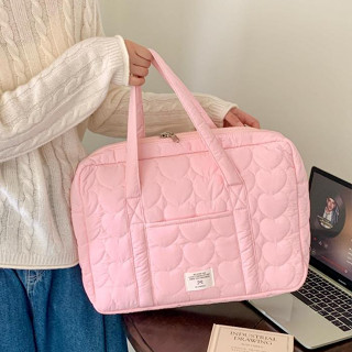 Túi đựng máy tính xách tay Thời trang thêu tình yêu Dung tích lớn Nhiều ngăn Di động đeo vai Vỏ bảo vệ máy tính chống sốc