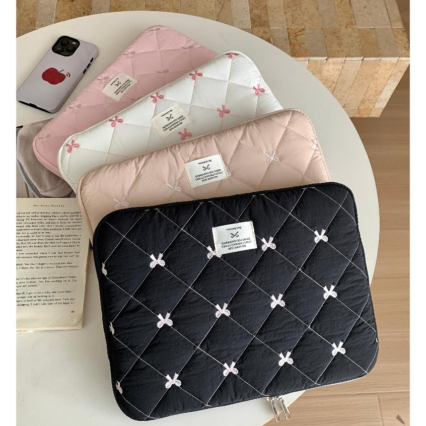 Túi đựng máy tính xách tay Original INS Style Bowknot Vỏ bảo vệ máy tính bảng bên trong chống sốc Thích hợp cho 9.7 Inch 10 Inch 11 Inch 13,6 Inch 14 Inch 15 Inch 15,6 Inch
