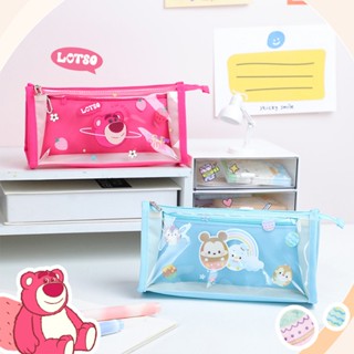  Hộp đựng bút chì Disney Cô gái tiểu học Học sinh trong suốt Hộp đựng bút chì nữ Trung học cơ sở Nữ dung tích lớn Hộp đựng bút chì trẻ em có giá trị cao Hộp đựng bút chì hình gấu dâu Hộp văn phòng phẩm Cô gái 