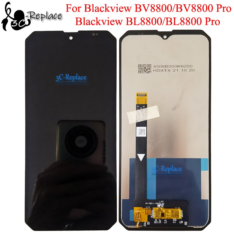 Đen 6.58 Inch Cho Blackview BV8800 BV8800 Pro BL8800 BL8800 Pro LCD DIsplay Màn Hình Cảm Ứng Bộ Số H