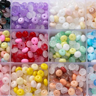 Hạt Thủy Tinh Màu 3*6mm Kunkka cho DIY Vòng Cổ và Vòng Tay