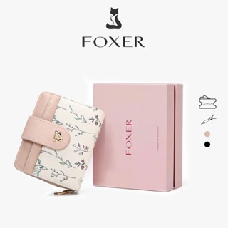 FOXER Ví Ngắn Ví Nữ Tinh Tế Và Dễ Thương Thời Trang Và Nhỏ Gọn Đựng Thẻ Tín Dụng