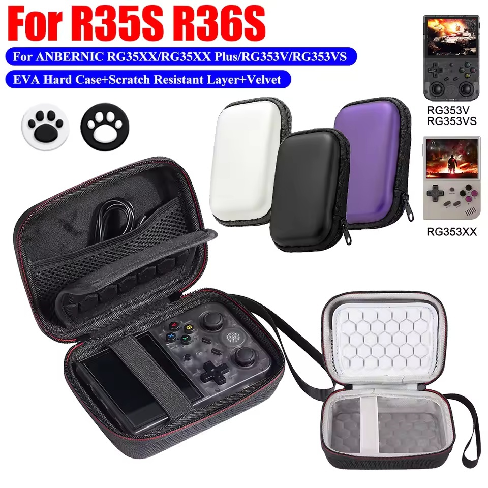 Dành Cho R36S / R35S Túi Bảo Quản Máy Chơi Game EVA Cứng Chống Sốc Bảo Vệ Túi Đựng Túi Mini Cho R36S