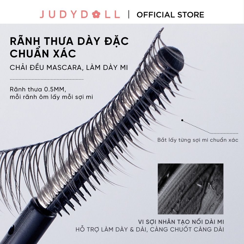 [MỚI] Mascara Đầu Lược Sắt JUDYDOLL Iron Mascara Siêu tơi dài mi Giữ mi cong cả ngày Dày mi Dưỡng mi 3g | BigBuy360 - bigbuy360.vn