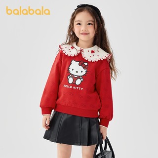 (Sanrio IP) balabala Girls 2025 Mùa Xuân Mới Thu Áo Dài Tay Dễ Thương