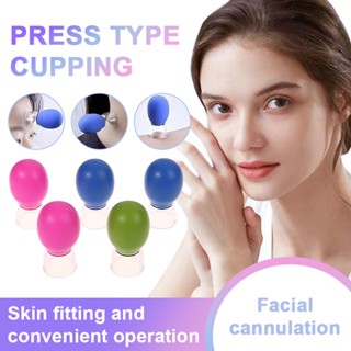 Kuzhen 5 Chiếc Silicone Cupping Massage Cho Cơ Thể Mặt Cổ Máy Mát Xa Mắt Chân Không Chăm Sóc Da Mặt Cơ Thể, Chống Lão Hóa Công Cụ Làm Đẹp HOT