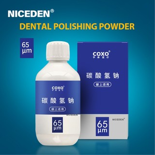 Bột NICEDEN 65 micron từ máy đánh bóng không khí nha khoa COXO, làm sạch răng hiệu quả