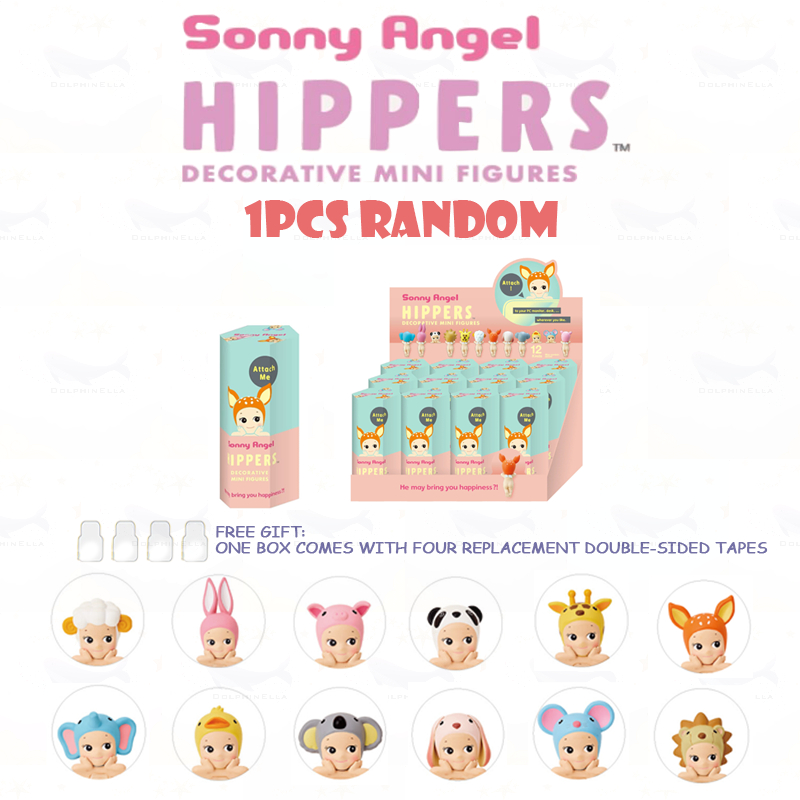 1 Cái ngẫu nhiên Sonny Angel HIPPERS - Animal Series Mini Hình Hộp Mù Dễ Thương Hippers Trang Trí Xế