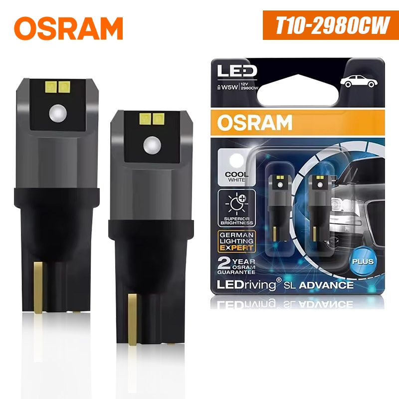 OSRAM LED T10 6000K 1.5W 194 LEDriving SL Advance 6000K Bóng đèn đọc sách ô tô màu trắng Đèn cửa nội