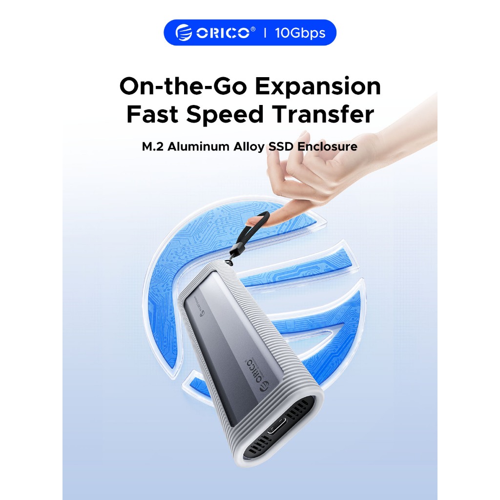 Orico M.2 NVMe SATA SSD Vỏ USB Bộ chuyển đổi bên ngoài Hỗ trợ UASP cho PCIe NVMe SATA SSD (AXM2) | BigBuy360 - bigbuy360.vn