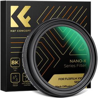  Bộ lọc sương mù đen K & F Concept 1   4 cho máy ảnh dòng Fujifilm X100 Tương thích với Fuji X100 X100F X100S X100T X100V X100VI 