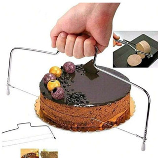 1 Máy tách bánh hai dòng - Máy cắt lát bằng thép không gỉ để phân lớp bánh & bánh mì, Dụng cụ làm bánh & nhà bếp thiết yếu