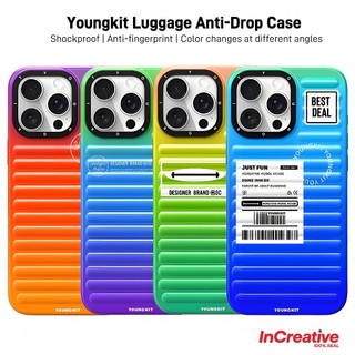 Ốp Lưng Youngkit Chống Rơi Cho iPhone 17/16/15/14 Pro Max - Siêu Mỏng Chống Sốc, Chống Vân Tay, Thiết Kế Nút Camera