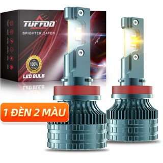 TUFFOO 2 Bóng Đèn【T52 2 màu Đèn gầm LED /  Đèn sương mù LED ô tô 110W 20000LM H11/H8/9006/HB4/9005/H16 (JP) - 6000K Trắng / 3000K Vàng