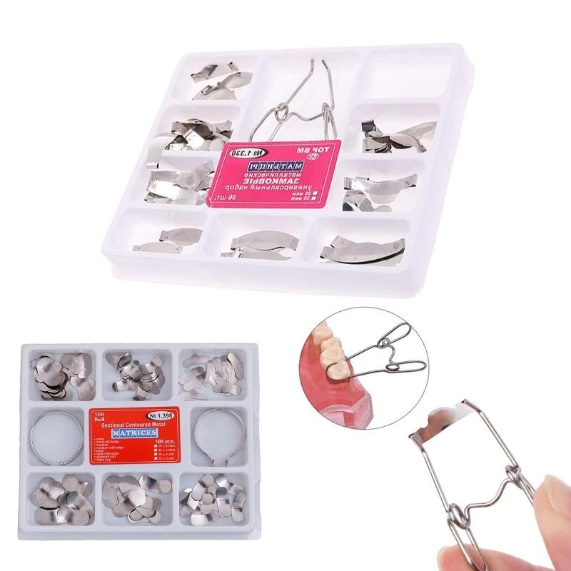 No.1.398 Matrix Band Matrix Tofflemire Restorative Tool Universal Matrix Bands Thiết bị phòng thí ng