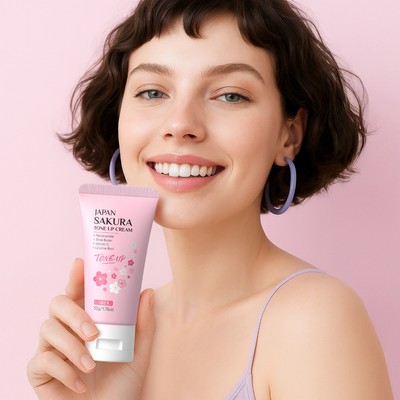 LAIKOU Japan Sakura Tone Up Cream 50g Làm sáng, Nuôi dưỡng & Nhẹ
