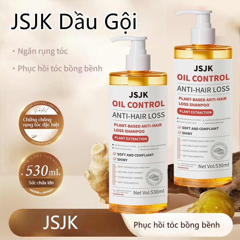 JSJK Dầu Gội Chống Rụng Tóc JSCK Làm Sạch Sâu Và Kiểm Soát Dầu Mạnh Mẽ Và Mạnh Mẽ Chống Rụng Tóc