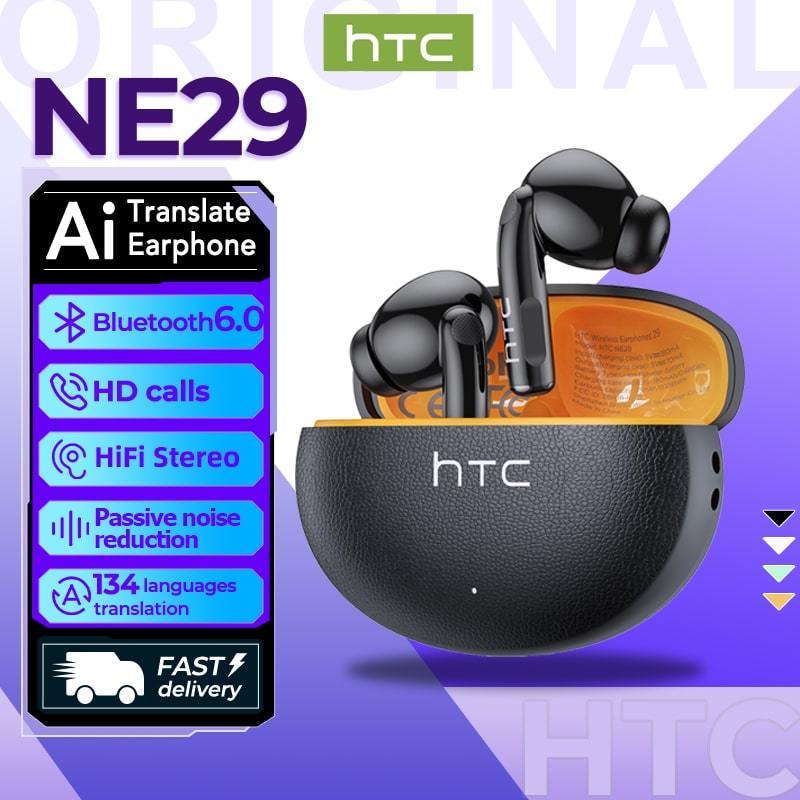 HTC NE29 Tai Nghe Phiên Dịch AI Bluetooth 5.4 Độ trễ thấp Tai nghe không dây Mạng xã hội du lịch Tai nghe dịch Hiệu ứng âm thanh Hifi Giảm tiếng ồn | BigBuy360 - bigbuy360.vn