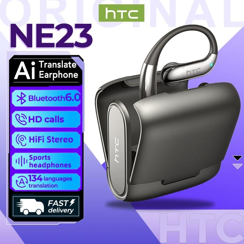 HTC NE23 Al Smart Real-Time Dịch thuật chống ồn Bluetooth 6.0 Tai nghe không dây OWS Tai nghe mở IP5