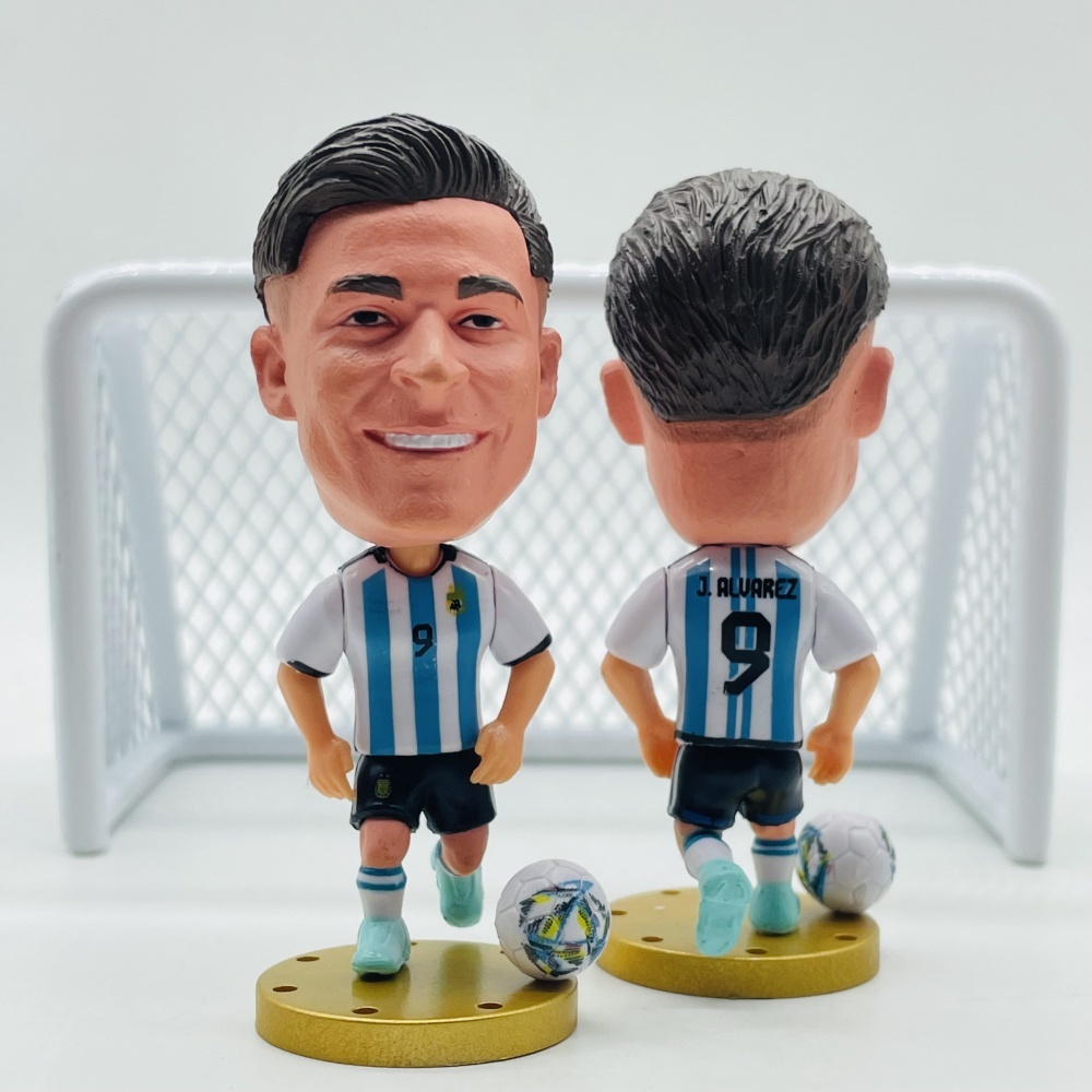 SOCCERWE Cầu thủ Argentina 2022 Cup 9 # Búp bê bóng đá Alvarez