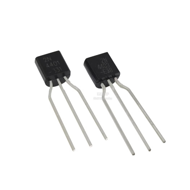((10 chiếc) 2N4401 / 2N4403 TO-92 NPN / PNP 0.6A / 40V Điện Pha Lê Ống In-Line Triode Thương Hiệu Mớ