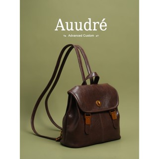 Auudre Premium Họa Tiết Retro Ba Lô Nữ Mini Ba Lô Đi Học