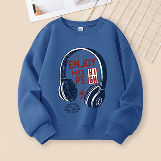  W.G.Q Áo Sweater bé trai thiết kế cổ tròn in hình hợp thời trang thích hợp cho trang phục thể thao ngoài trời và trường học 