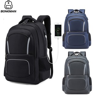 Ba lô máy tính xách tay du lịch thời trang chống nước đa chức năng BONEMAN Laptop 17 inch