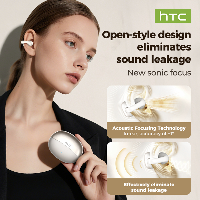 HTC NE56 Tai nghe kẹp Bluetooth 6.0 không dây chống ồn ENC HiFi chống nước IPX5 nhẹ Âm thanh 3D Tai nghe thể thao Bluetooth độ trễ thấp | BigBuy360 - bigbuy360.vn