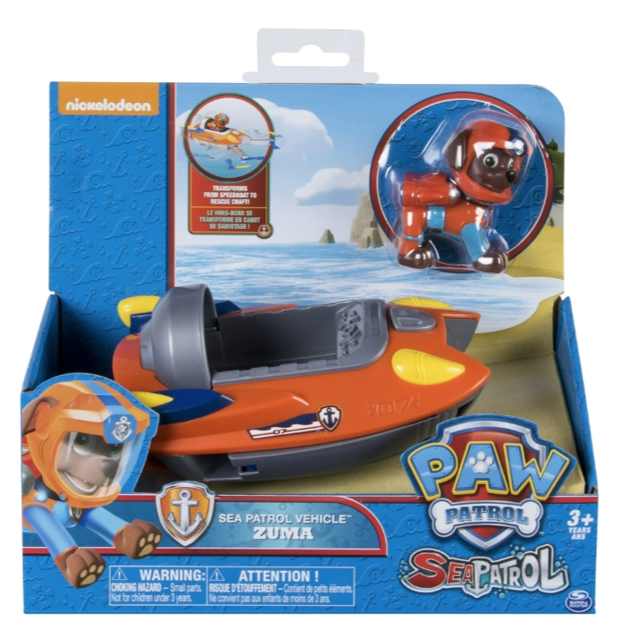 Paw Patrol Sea Patrol Zuma Biến hình xe & hình độc quyền