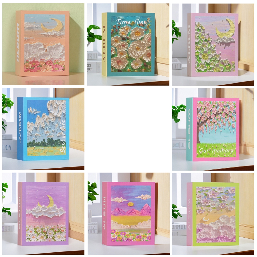 Album Ảnh 4r 100 Chiếc 4R Album Sách 4x6 Album Sách 6 inch Hình Ảnh Tranh Sơn Dầu Bìa Cứng