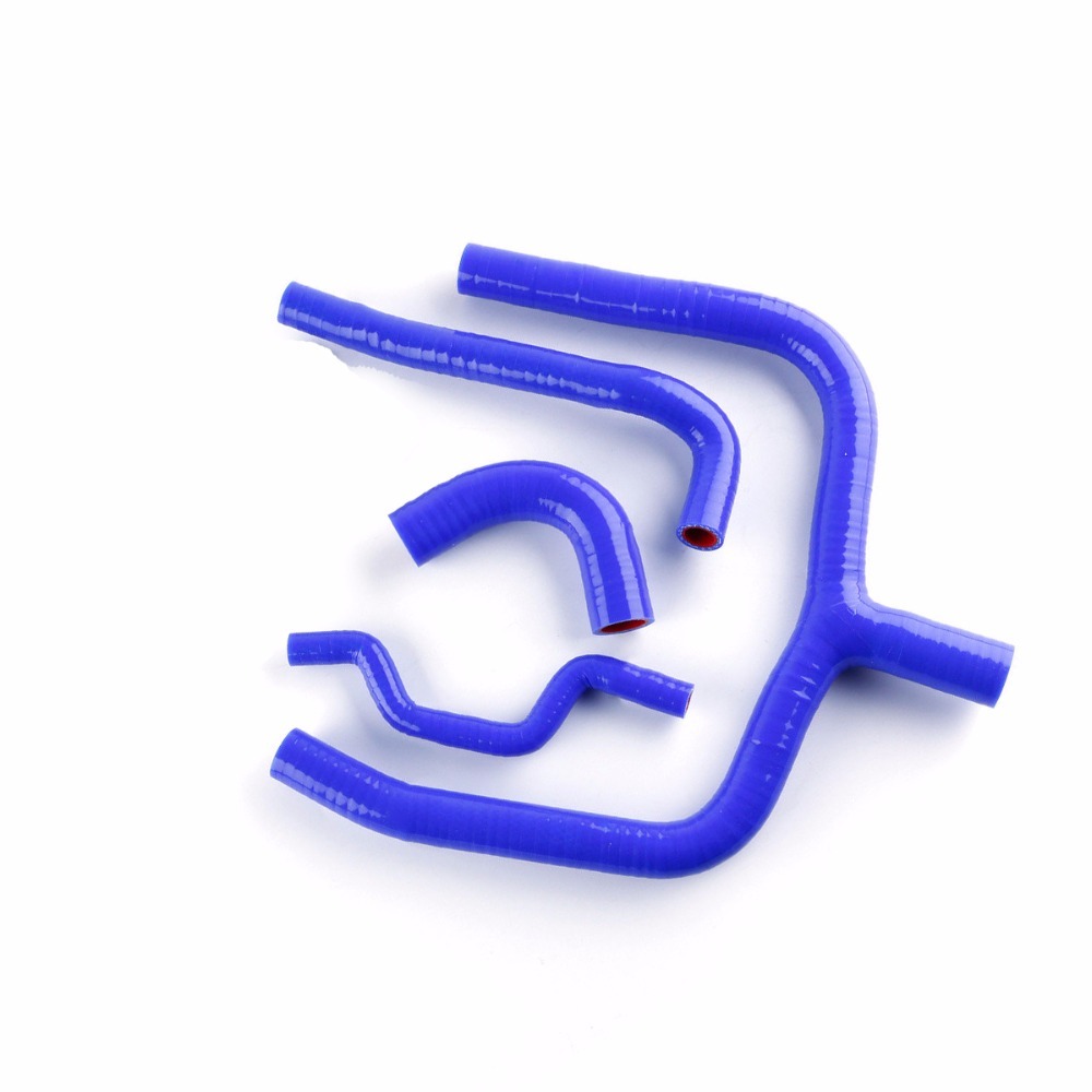 Phù hợp với Kawasaki KX250F KXF 250 2009-2015 Bộ ống làm mát tản nhiệt silicon Ống Y