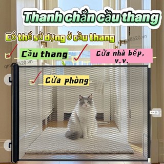  Hàng rào Cổng An Toàn Thanh chắn cửa rào chắn thu gọn chắn trẻ em thú cưng thanh chắn hành lang ngăn cầu thang Dễ lắp đặt 