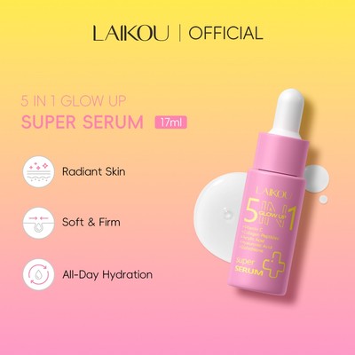 LAIKOU 5IN1 Glow Up Super Serum 17ml Trẻ hóa da Làm mềm & săn chắc da cho da rạng rỡ & dưỡng ẩm