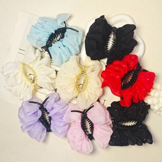 8cm Kẹp tóc lưới bong bóng khí chất thanh lịch cho nữ phong cách Hàn Quốc kẹp tóc bóng thời trang cho cô gái phía sau đầu kẹp tóc phụ kiện tóc