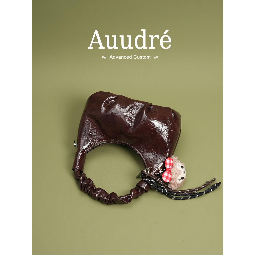 Auudre Premium Retro Xếp Ly Túi Xách Túi Xích Đi Lại Túi Đeo Ngang | BigBuy360 - bigbuy360.vn