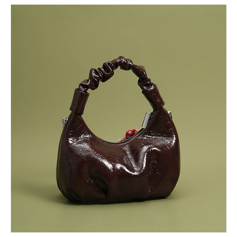 Auudre Premium Retro Xếp Ly Túi Xách Túi Xích Đi Lại Túi Đeo Ngang | BigBuy360 - bigbuy360.vn