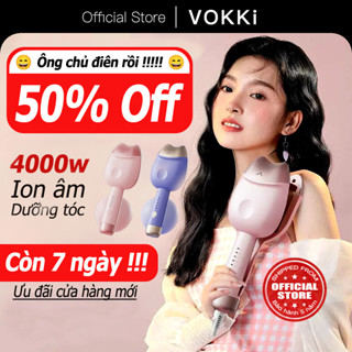  Máy uốn tóc tự động cao cấp bù ion- trục ceramic 32mm VietNam VOKKi - Máy uốn xoăn chính hãng bảo hành 12 Tháng Cô gái Quà tặng 