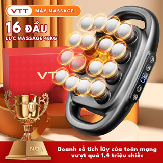MÁY MASSAGE VTT 16 Đầu Máy mát xa Giảm Đau Cơ Sâu, Động Cơ êm 45dB, Thời Lượng Pin Dài | Chính Hãng