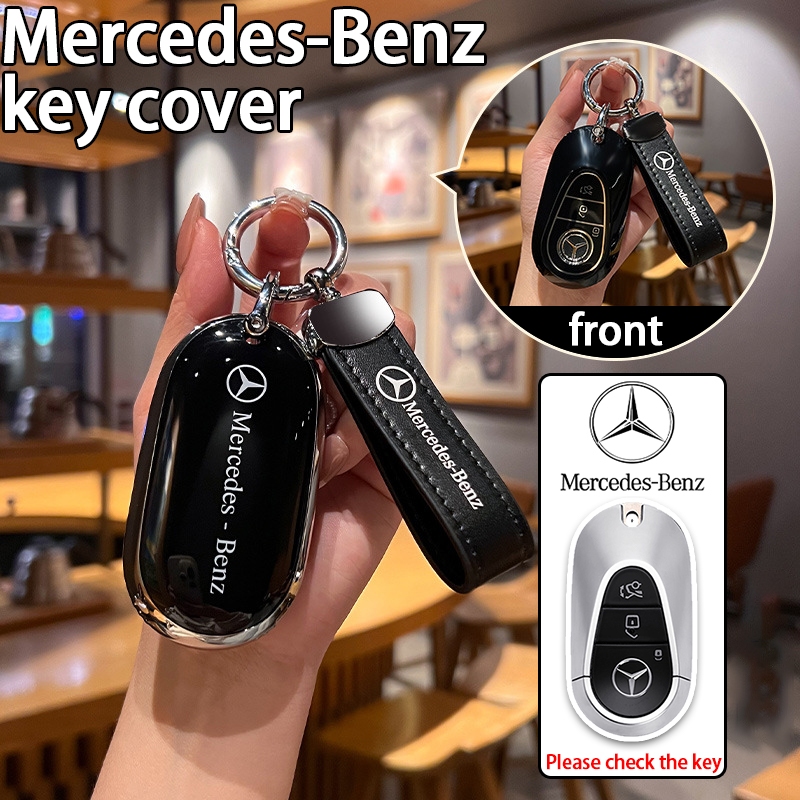 Ốp chìa khóa xe Mercedes Benz cho C-class S-class EQA EQB EQE GLA GLB GLC AMG A200 A250 W214 W215 W2
