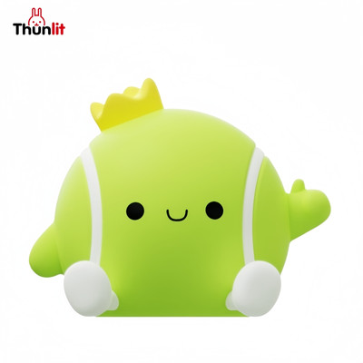 Thunlit Tennis Đèn Ngủ Hai Thiết Bị Làm Mờ Mới Silicone Pat Đèn USB Sạc Bảo Vệ Mắt Phòng Ngủ Đầu Giường Khí Quyển Ánh Sáng Sinh Nhật Ý Tưởng Quà Tặng